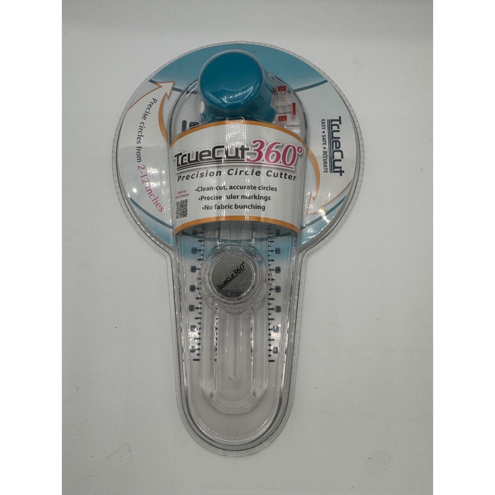 TrueCut 360 Precision Circle Cutter Fabric Rotary Tool 2-12 Inches New